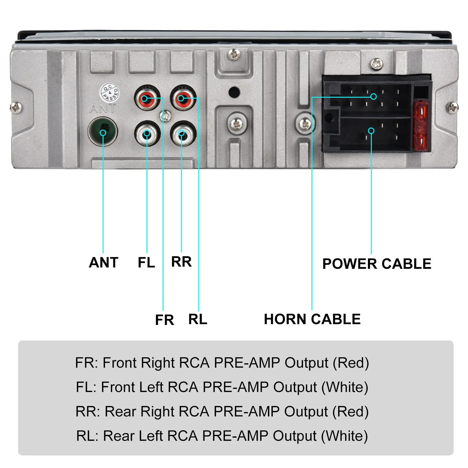 1 Din 740 Car Mp3 Player Dual Bluetooth Remote Control Radio U