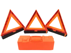 17.5" Reflective Warning Triangles-Pack of 3