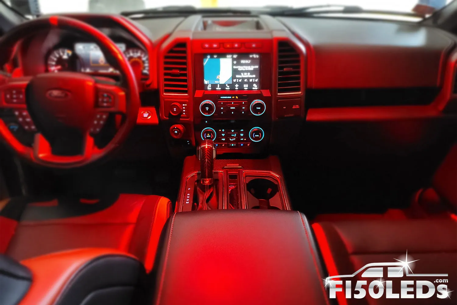 2017 - 2020 F150 Raptor Front Interior Map LED Bulbs (white/red/blue)
