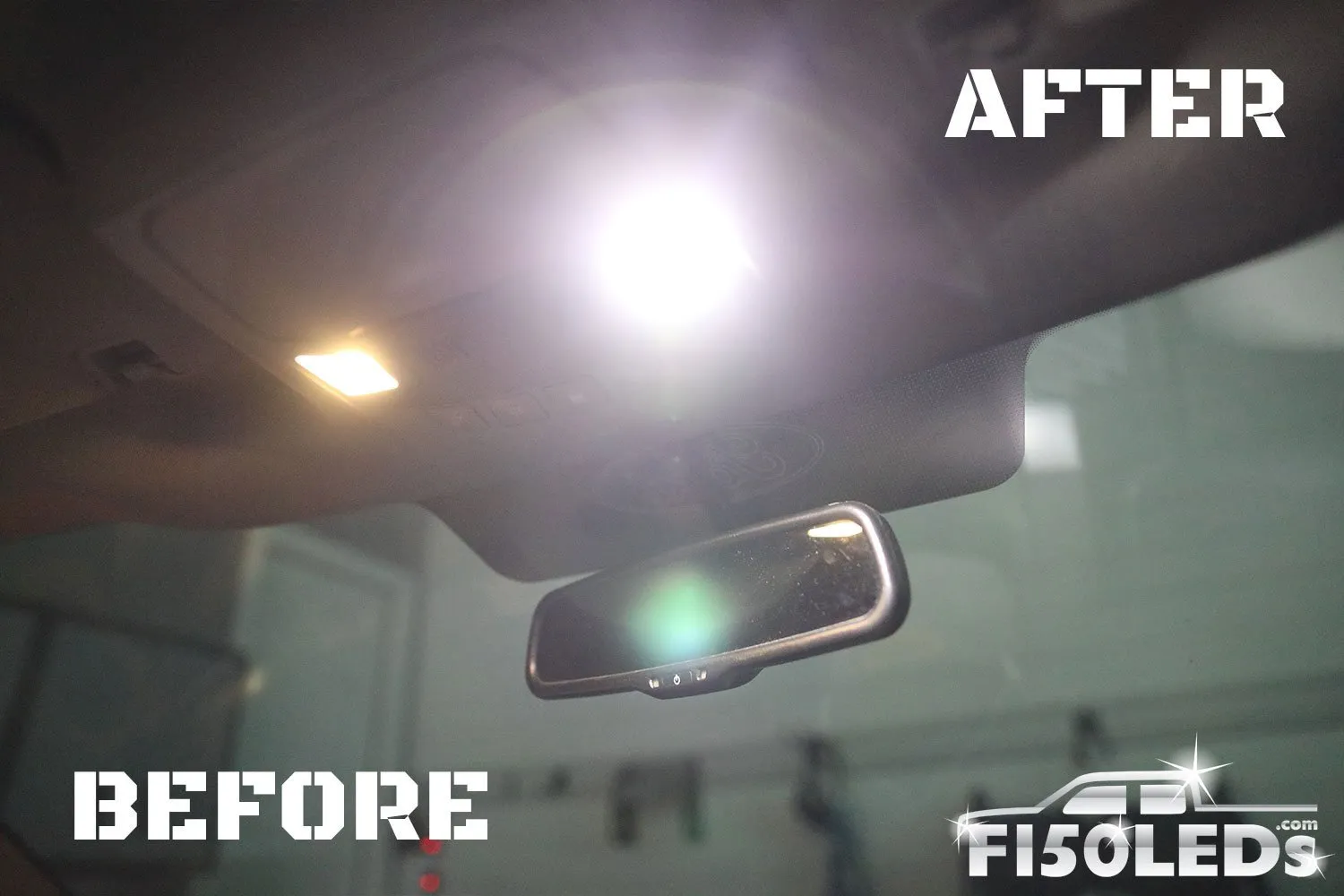 2017 - 2020 F150 Raptor Front Interior Map LED Bulbs (white/red/blue)