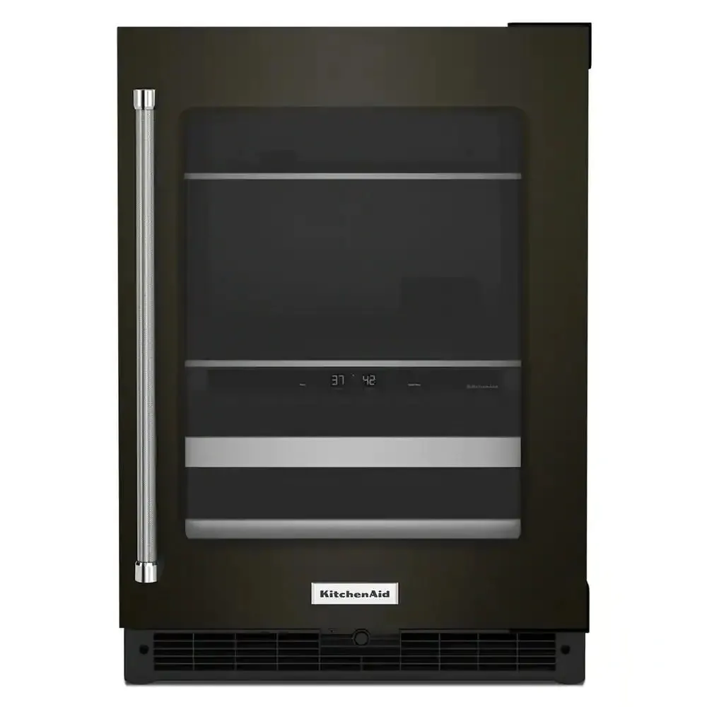 24 In. 14-Bottle Wine and Beverage Cooler in Stainless Steel