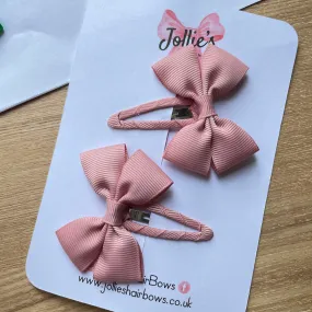 2.5inch Classic Snap Clips Pair - Sweet Nectar