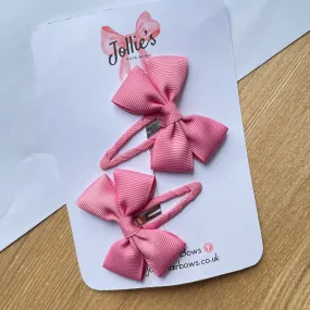 2.5inch Classic Snap Clips Pair - Wild Rose