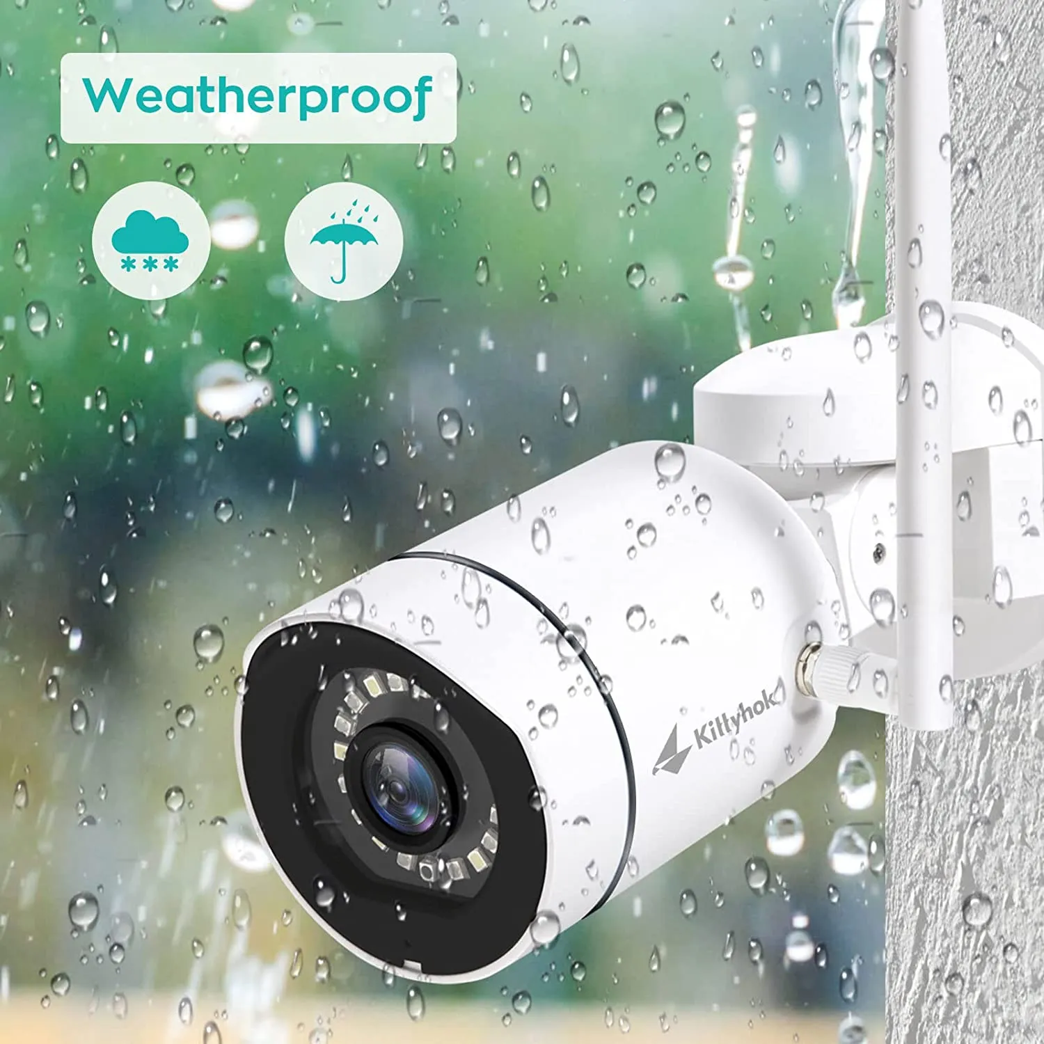 2K WiFi Pan & Tilt Security Camera w/ Spotlight