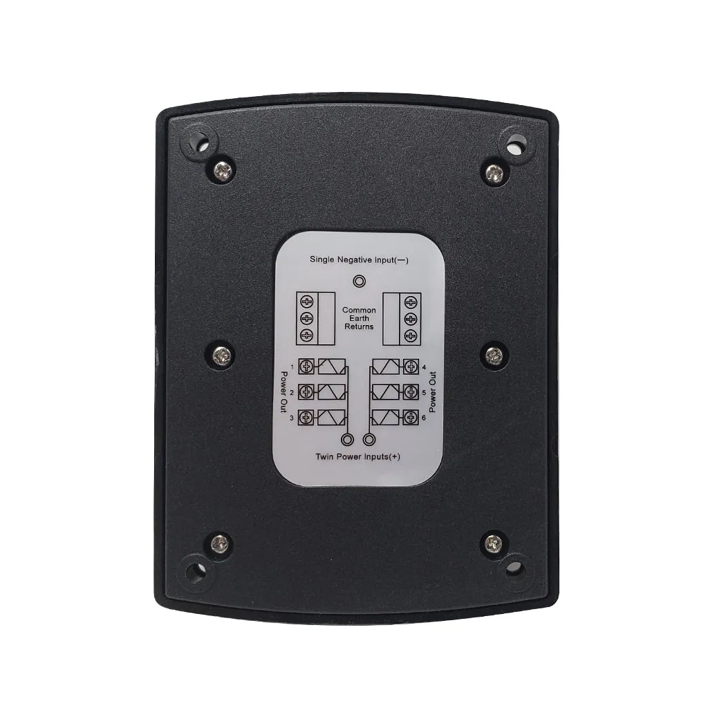 6 Way Fuse Box with Ground Busbar | LED Indicator