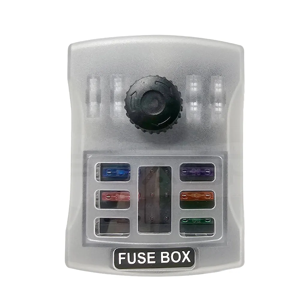 6 Way Fuse Box with Ground Busbar | LED Indicator