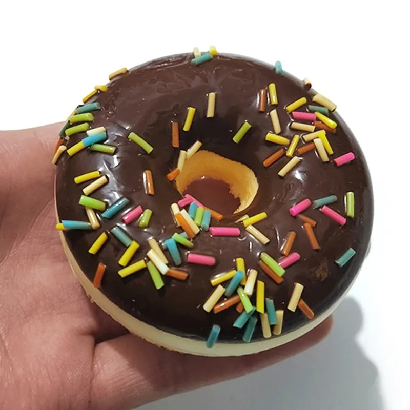 6.2cm/2.4in Novelty Toy DIY Donut Cone Slow Rising Bread Antistress Toys for Adult Kids Simulation Cake P31B