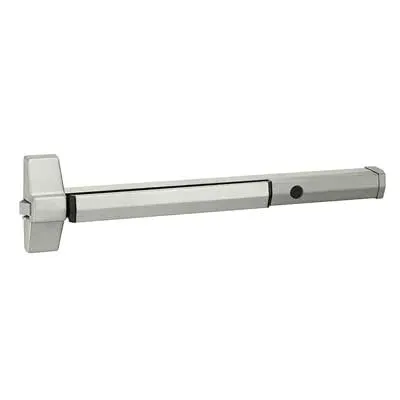 Accentra (Yale) 7105-48-630 Rim Exit Bar, Wide Stile Pushpad, 48" Device, Less Trim, Cylinder Dogging, Less Cylinder, Grade 1, Non-Handed, Satin Stainless Steel
