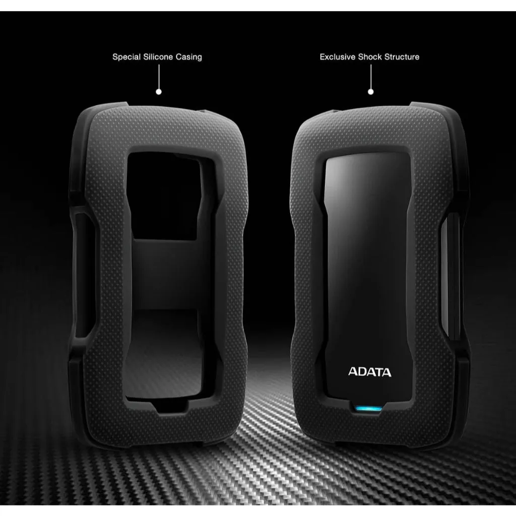 Adata HD330 USB3.0 Portable External Hard Drive HDD With Shock Sensors Protection - Red/Black/Blue (1TB / 2TB / 4TB)