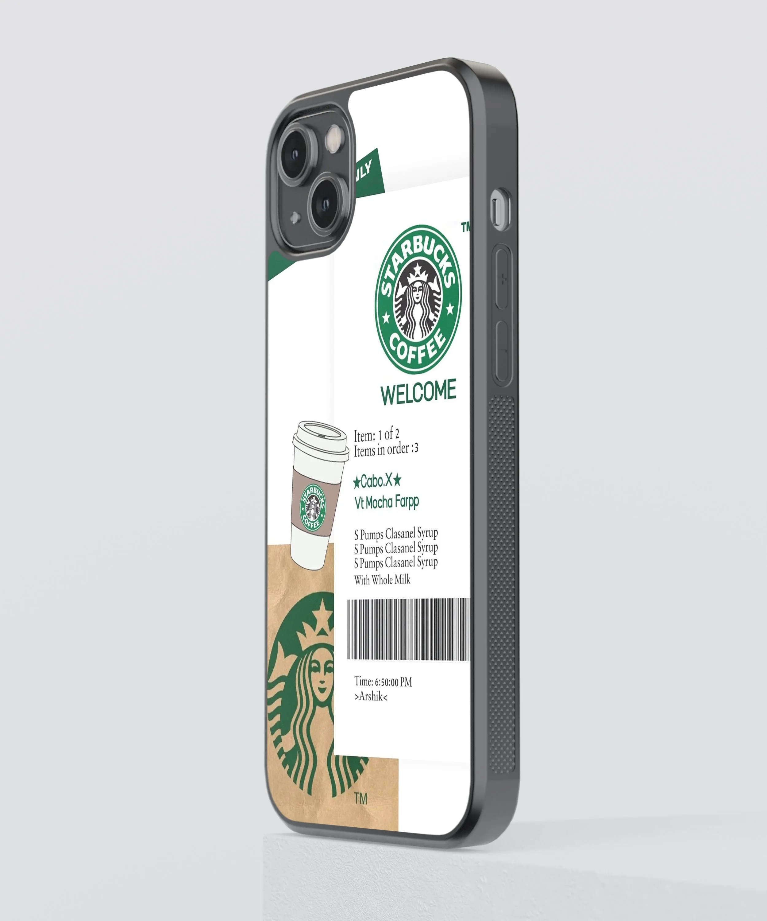 Aesthetic Starbucks Glass Phone Case