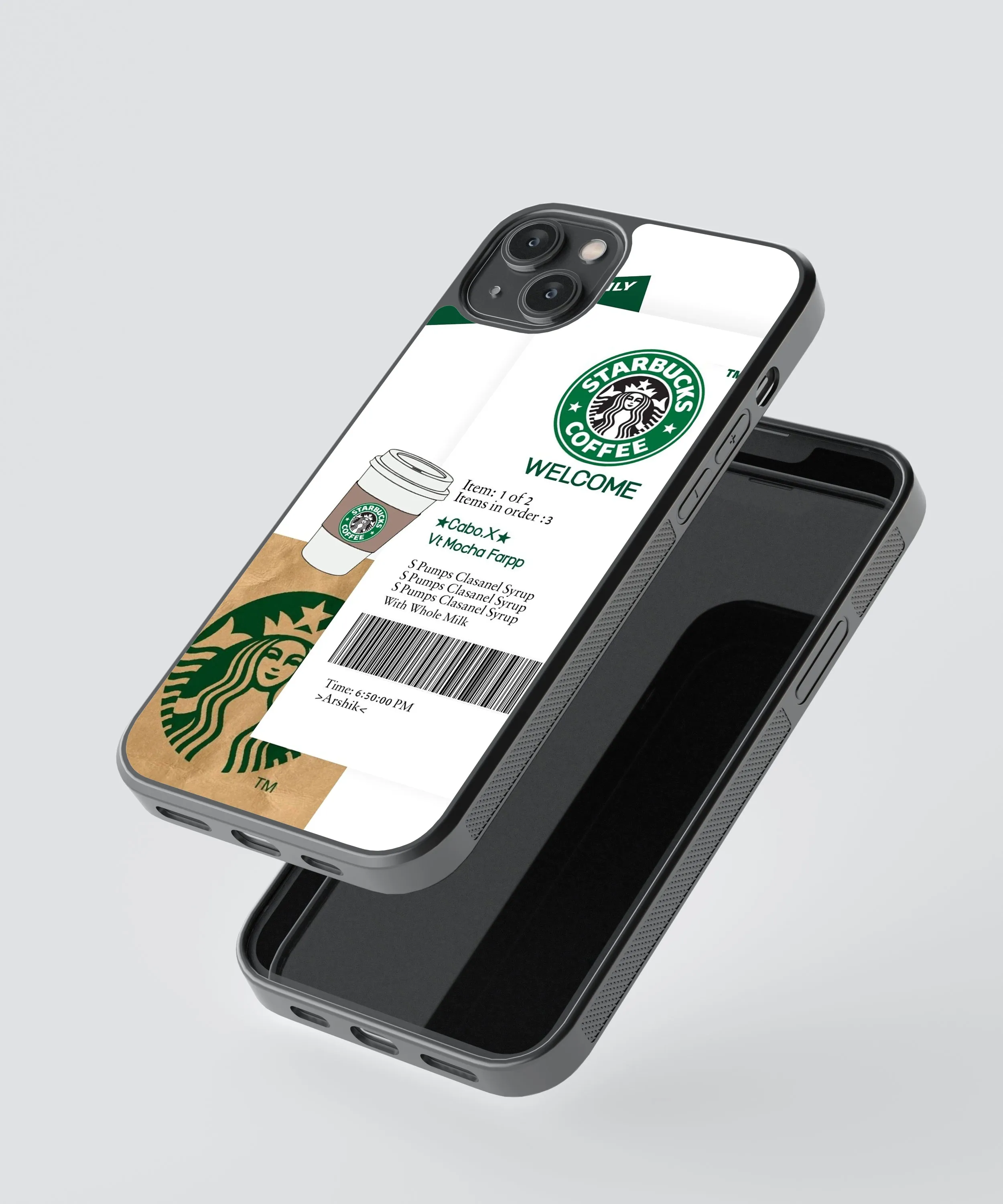 Aesthetic Starbucks Glass Phone Case