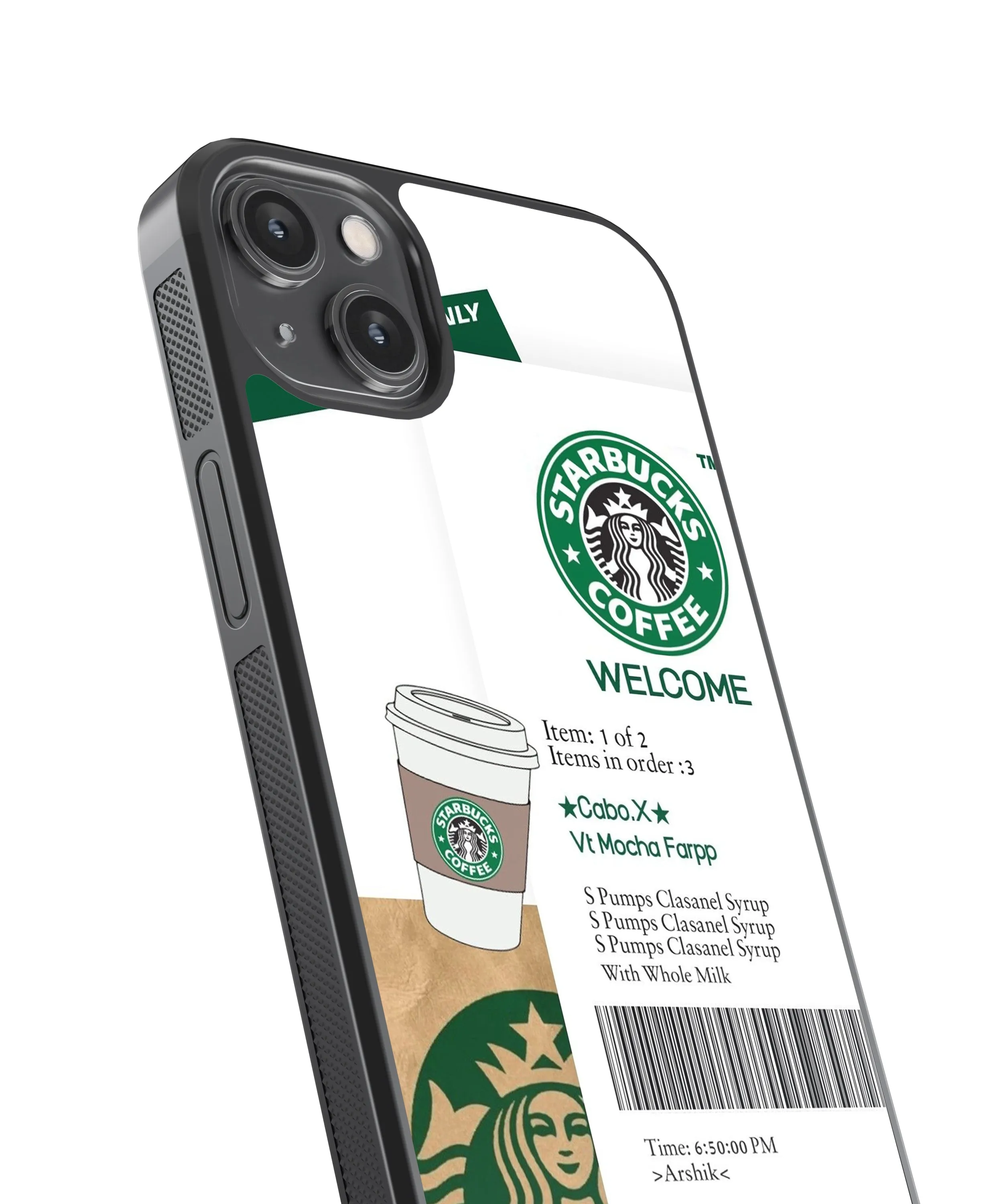 Aesthetic Starbucks Glass Phone Case