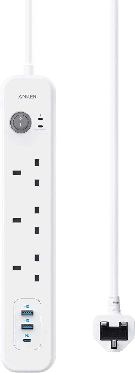 Anker Extension Lead with 2 USB Ports and 4 Wall Outlets - A9136