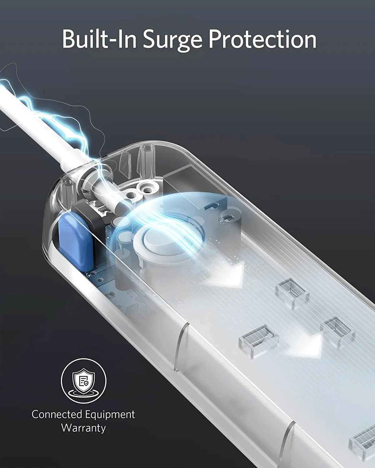 Anker Extension Lead with 2 USB Ports and 4 Wall Outlets - A9136