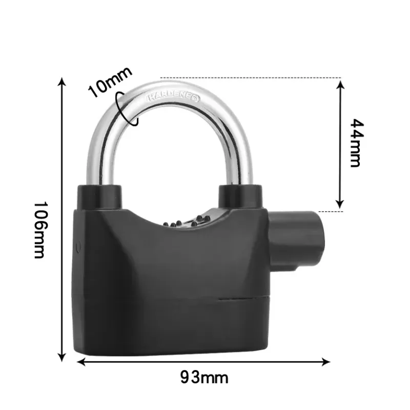 Anti-Theft Siren Security Alarm Movement Shock Sensor Lock