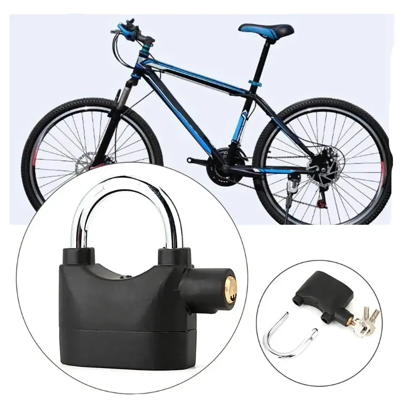 Anti-Theft Siren Security Alarm Movement Shock Sensor Lock