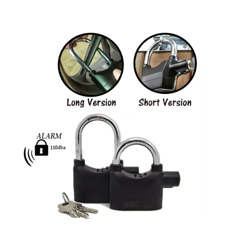 Anti-Theft Siren Security Alarm Movement Shock Sensor Lock