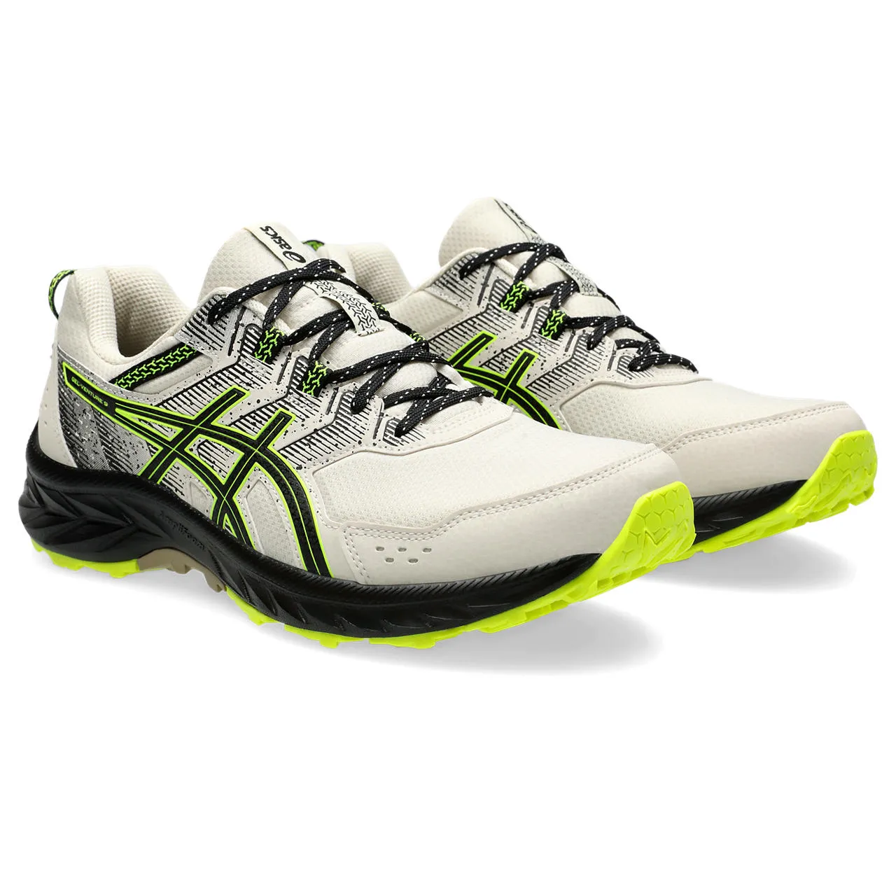 Asics Men&#x27;s Gel-Venture 9 Oatmeal/Safety Yellow | Buy Asics Men&#x27;s Gel-Venture 9 Oatmeal/Safety Yellow here | Outnorth
