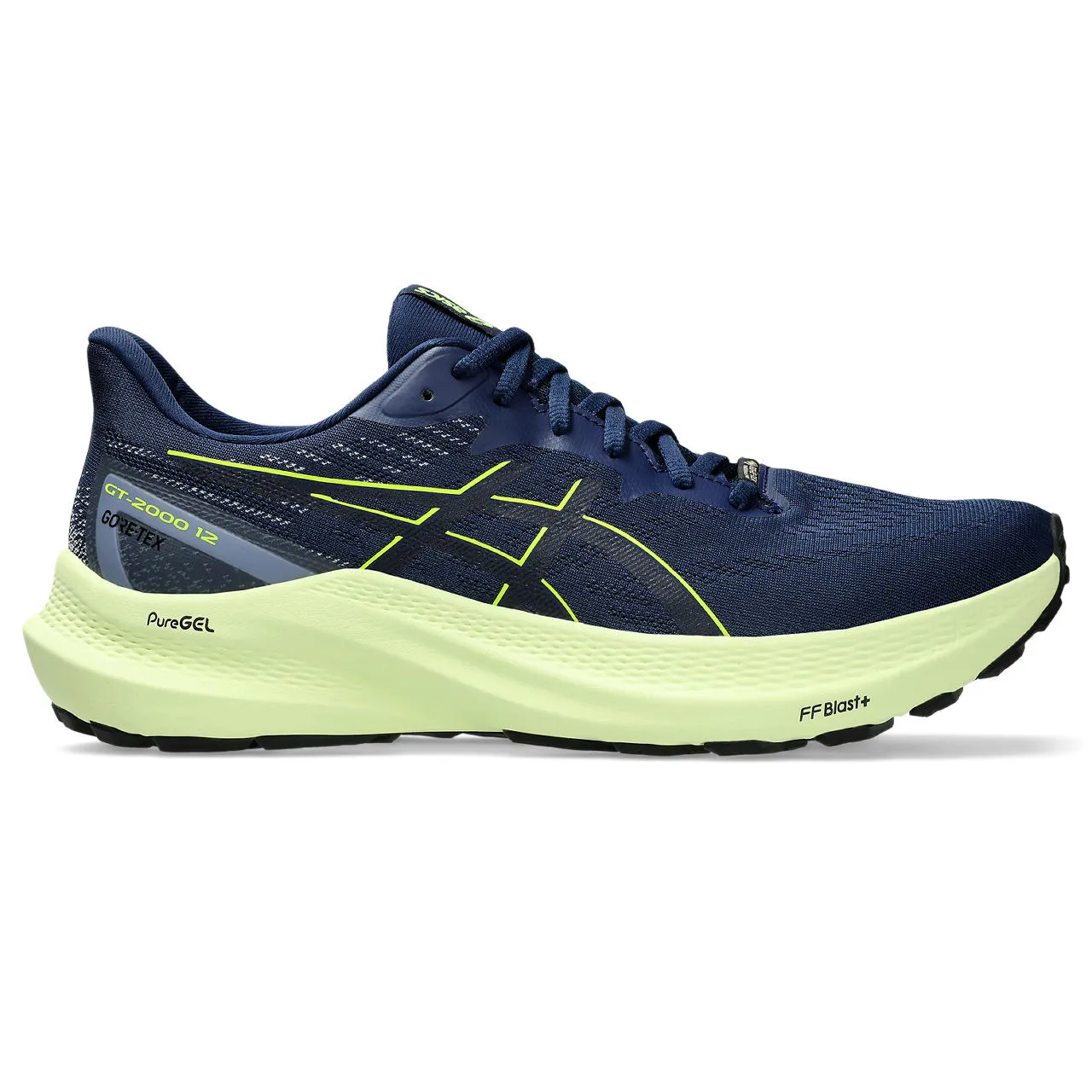 Asics Men&#x27;s GT 2000 12 GORE-TEX Blue Expanse/Safety Yellow | Buy Asics Men&#x27;s GT 2000 12 GORE-TEX Blue Expanse/Safety Yellow here | Outnorth