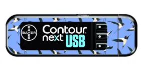 Bayer Contour Next USB Vinyl Sticker (Swallows)
