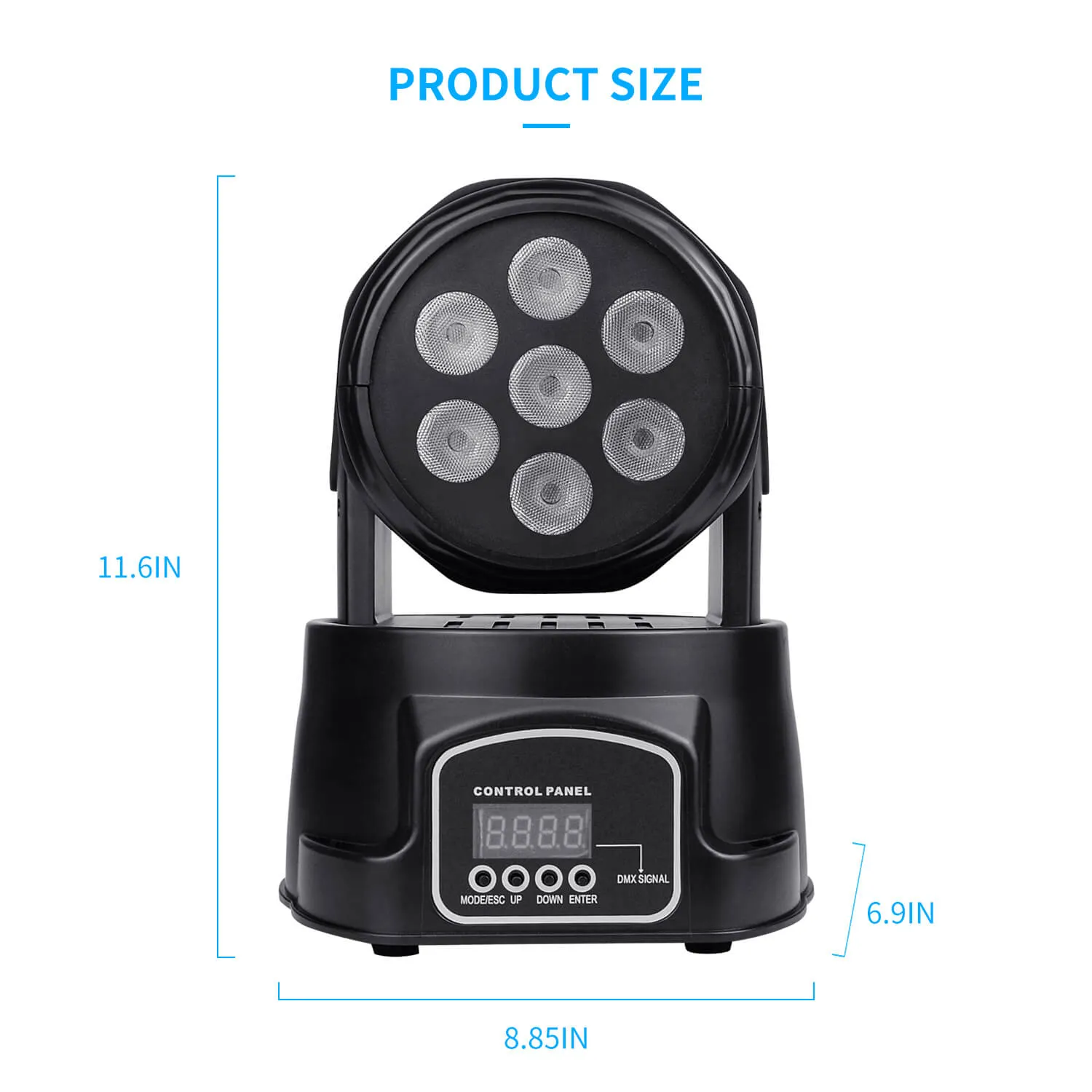 Betopper  7x8W RGBW Mini Stage Lights Moving Head For KTV DJ Disco Club Wedding