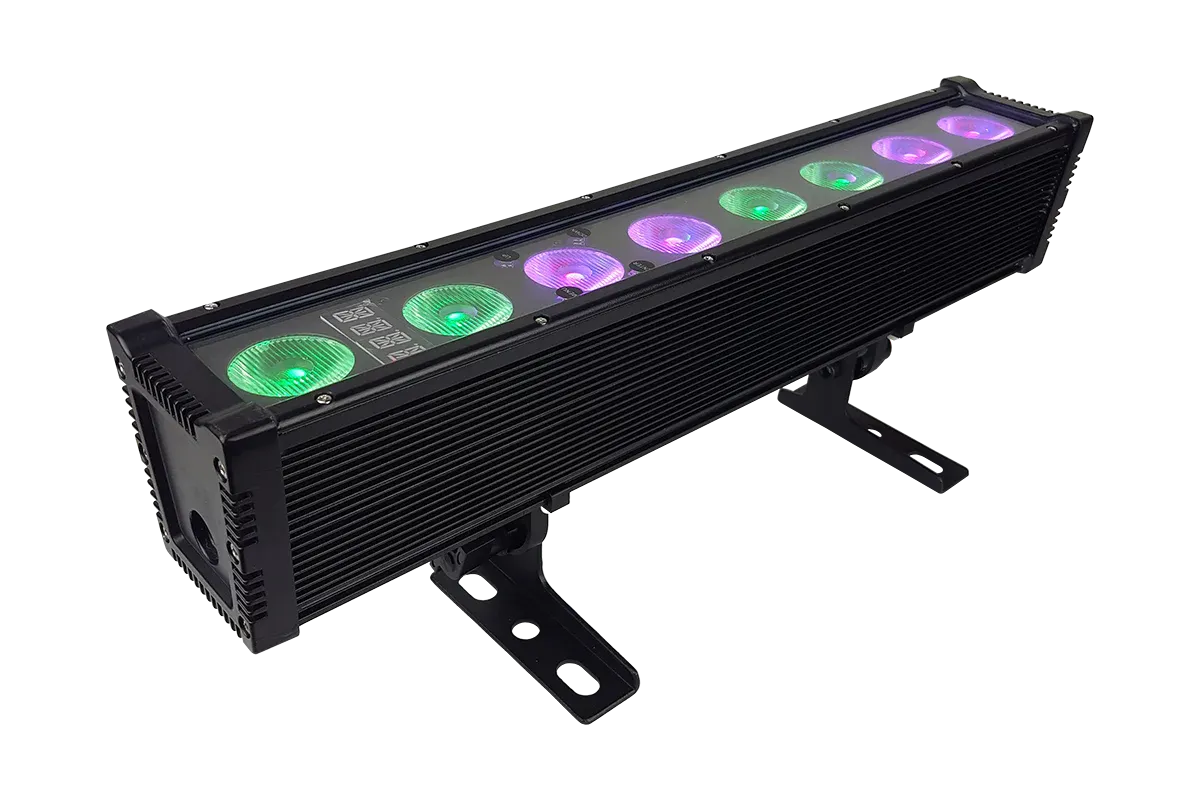 Blizzard Lighting Motif Atelier 8FX IP65 4-In-1 RGB WW LED Asymmetrical Bar Light