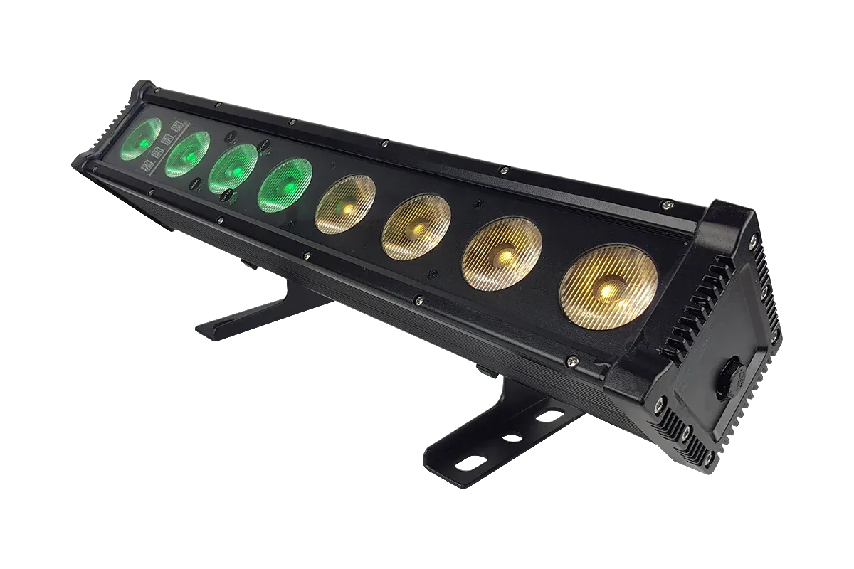 Blizzard Lighting Motif Atelier 8FX IP65 4-In-1 RGB WW LED Asymmetrical Bar Light