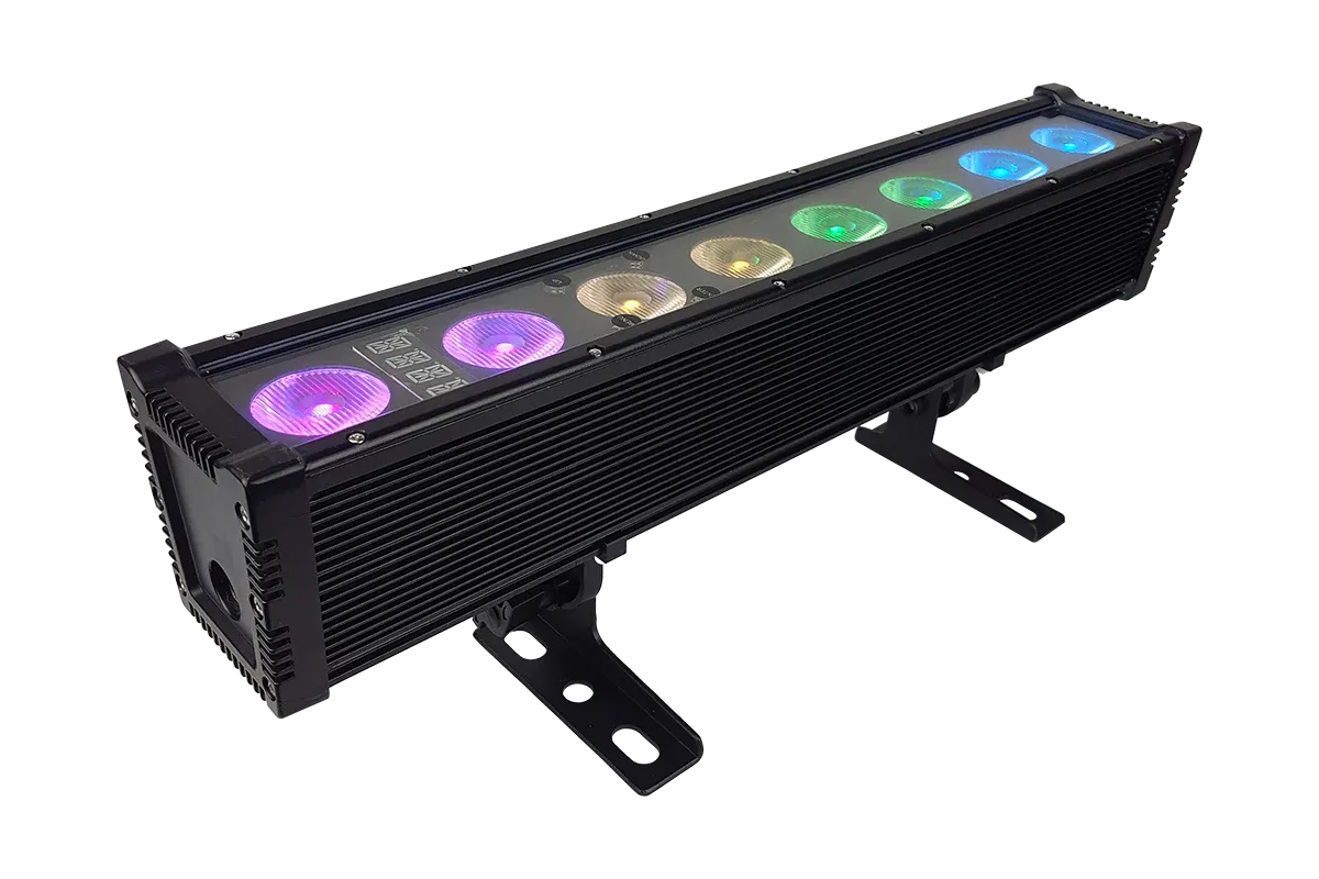 Blizzard Lighting Motif Atelier 8FX IP65 4-In-1 RGB WW LED Asymmetrical Bar Light