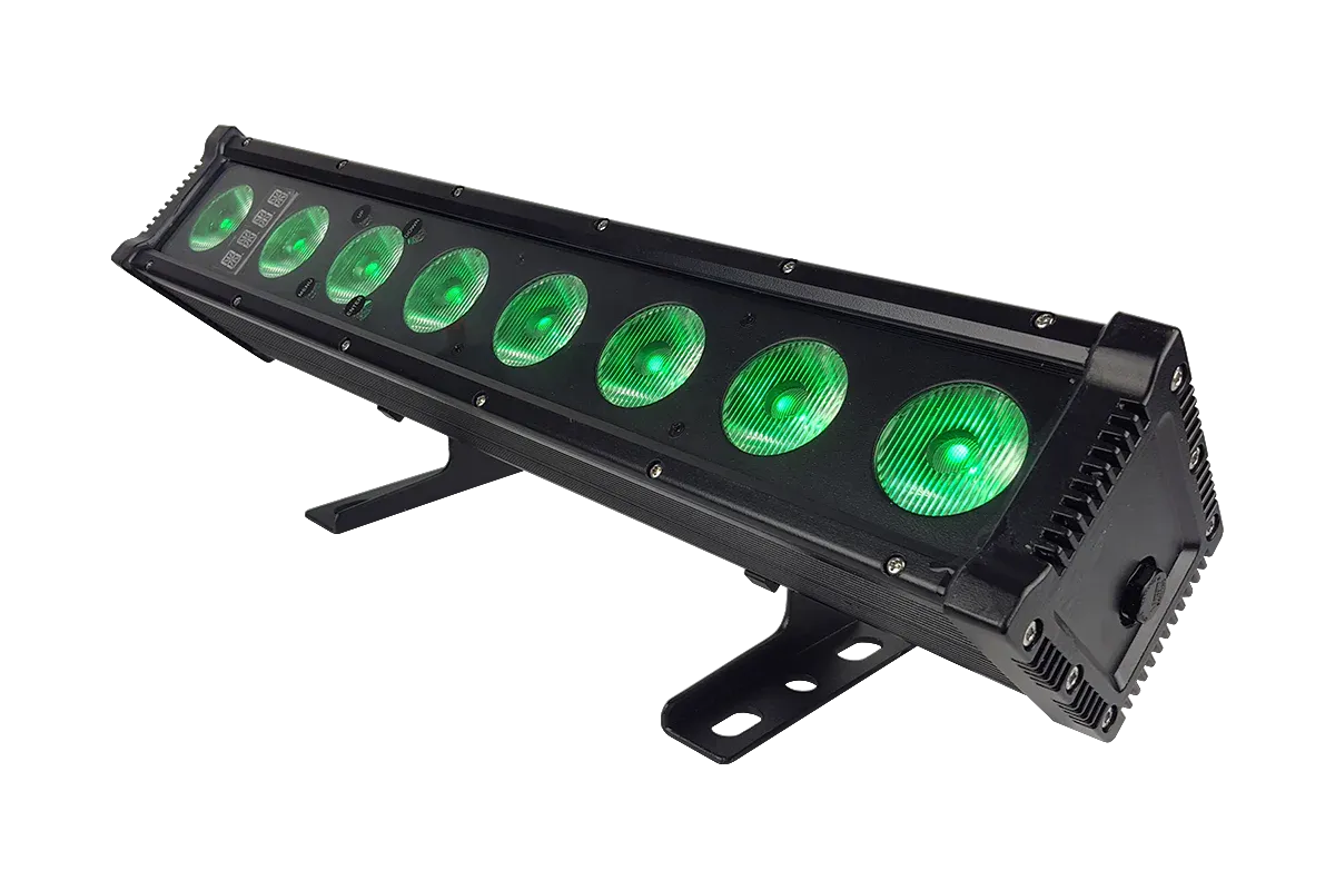 Blizzard Lighting Motif Atelier 8FX IP65 4-In-1 RGB WW LED Asymmetrical Bar Light