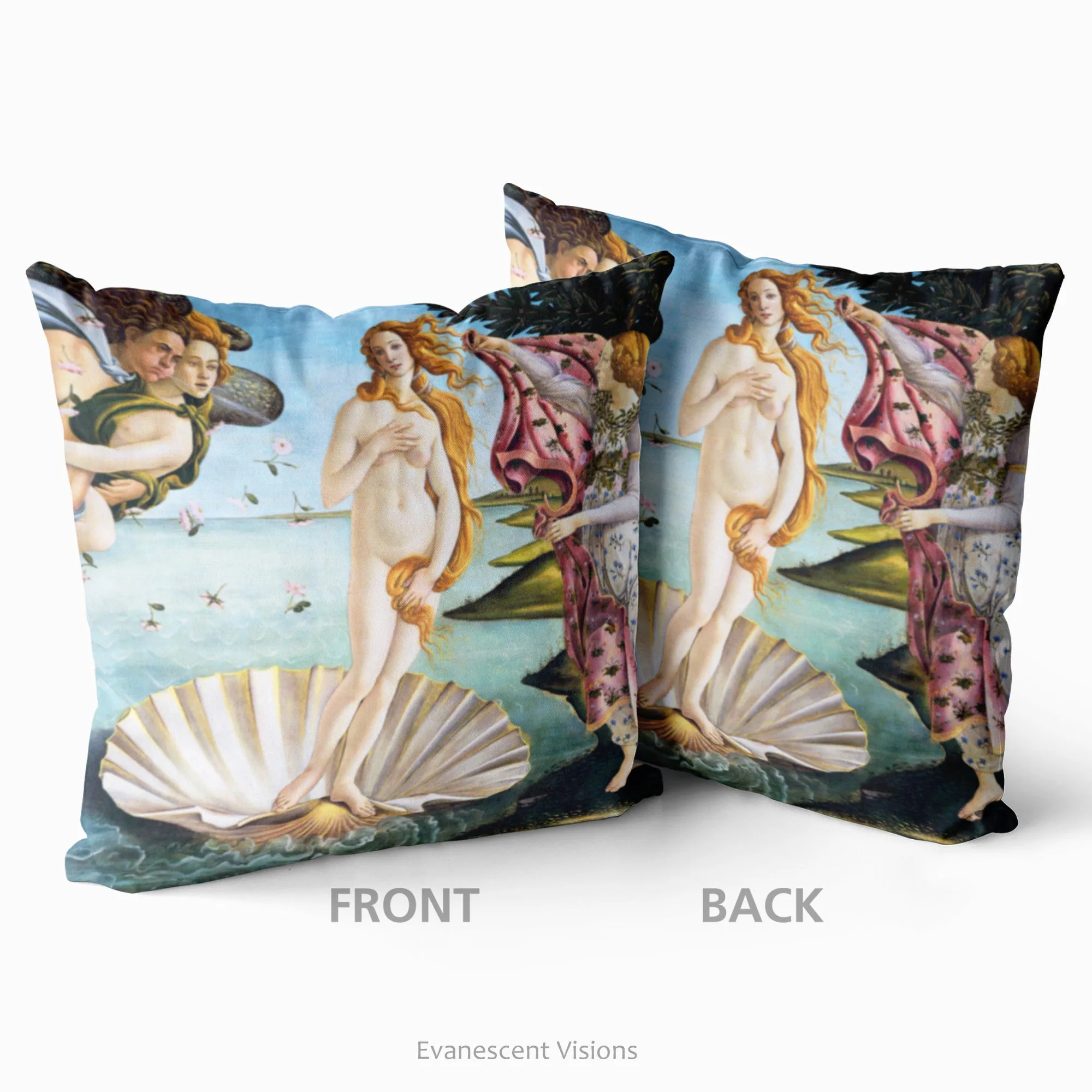 Botticelli Decorative Art Cushions, La Primavera, Birth of Venus