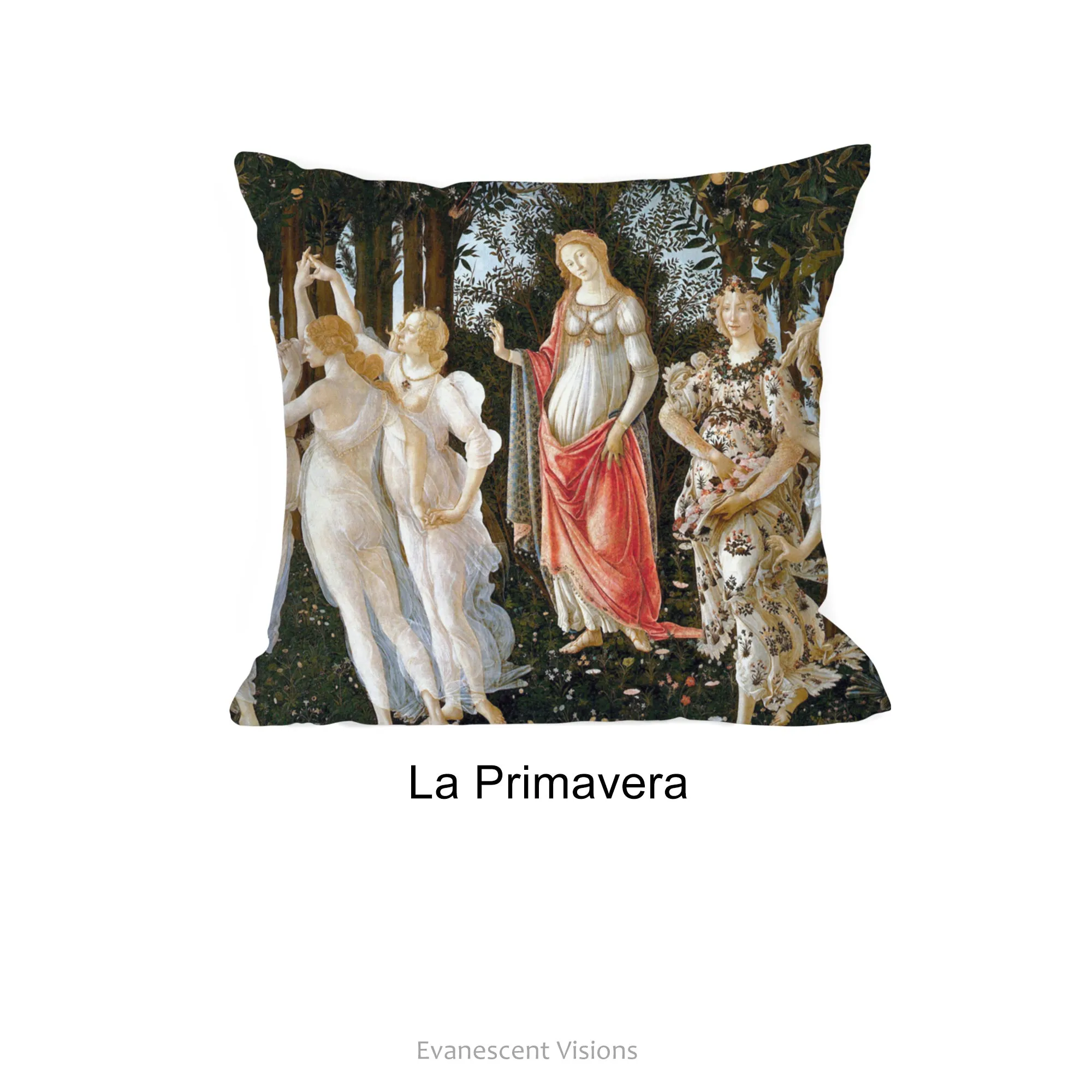 Botticelli Decorative Art Cushions, La Primavera, Birth of Venus