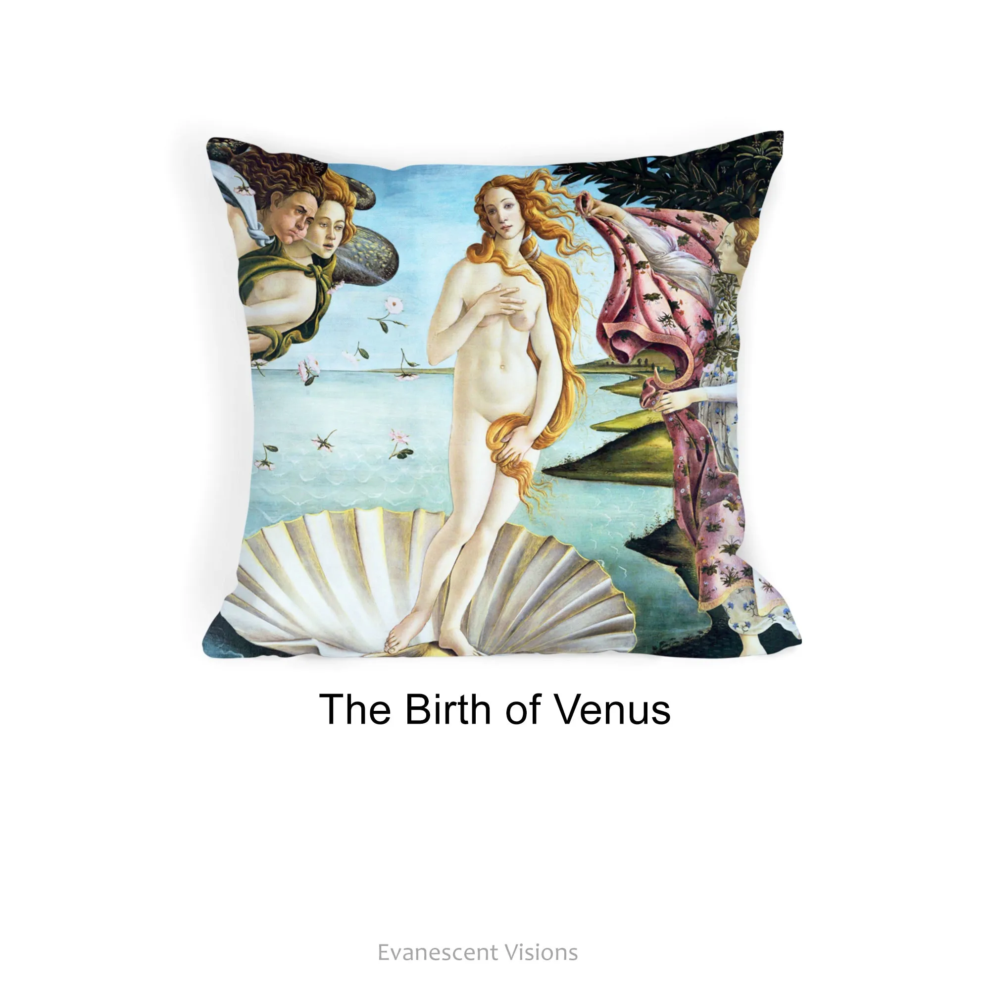 Botticelli Decorative Art Cushions, La Primavera, Birth of Venus