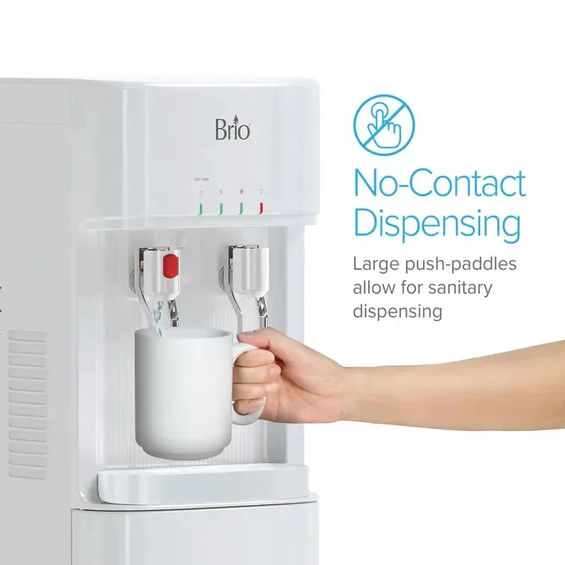 Brio Silver Free Standing Bottom Loading Water Dispenser