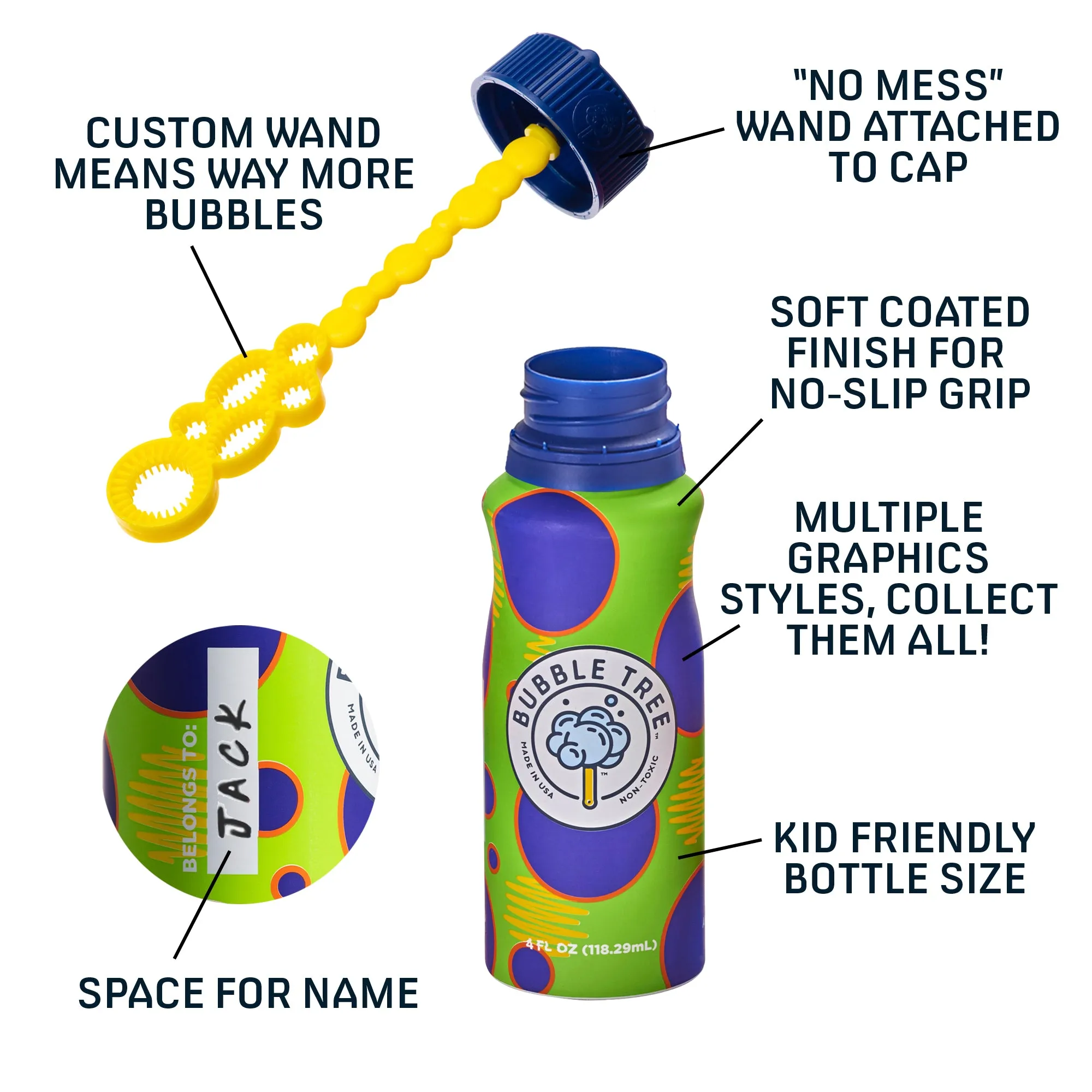 Bubble Tree 1 Liter Refill   2 Bottles of Refillable Bubbles