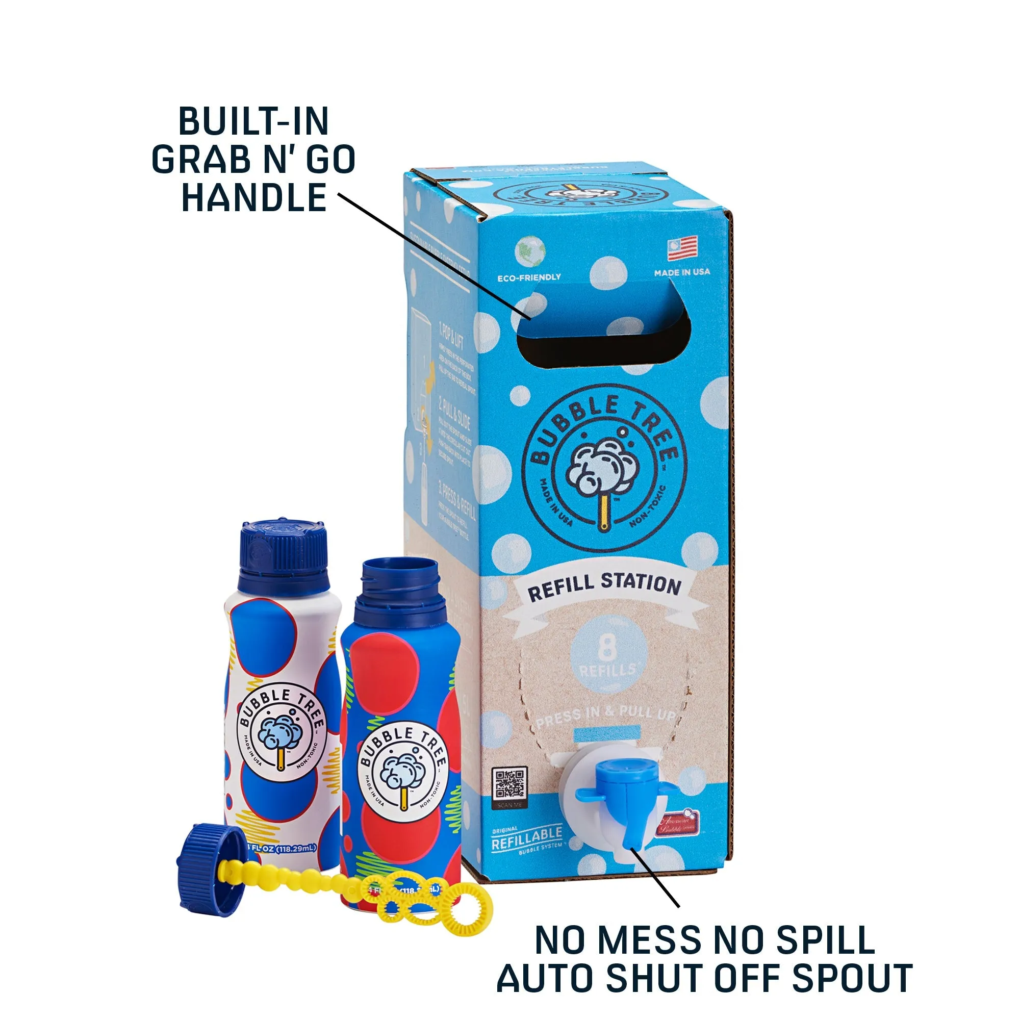 Bubble Tree 1 Liter Refill   2 Bottles of Refillable Bubbles