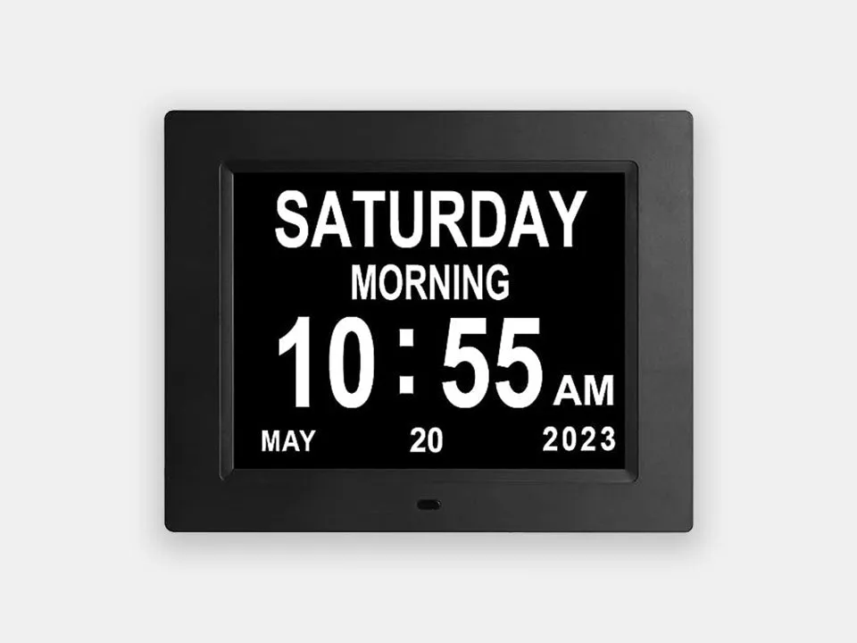 Calendar Clock with Time, Date and Reminder Alarms
