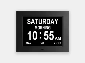 Calendar Clock with Time, Date and Reminder Alarms