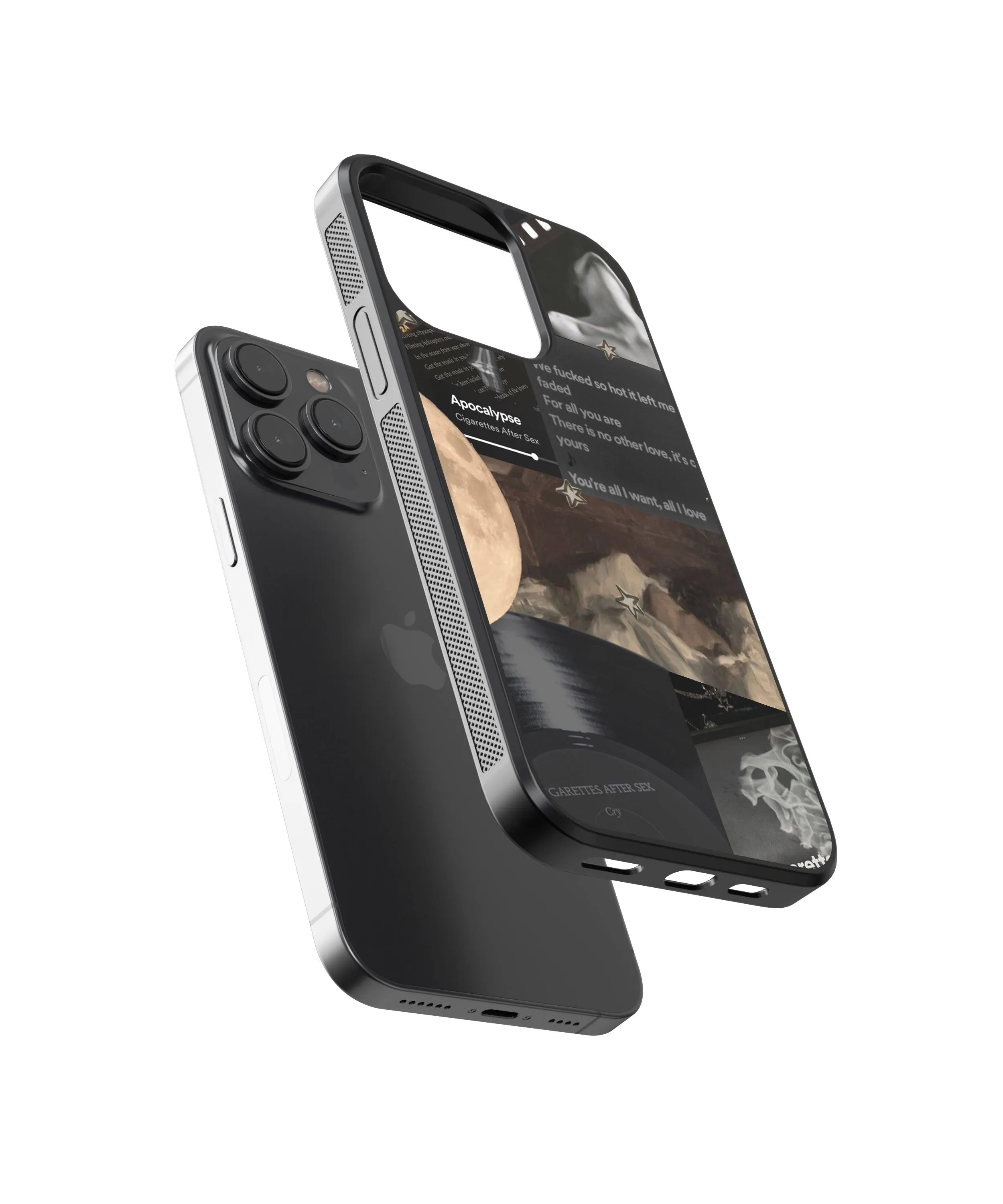 CAS Aesthetic Spotify Glass Phone Case Cover
