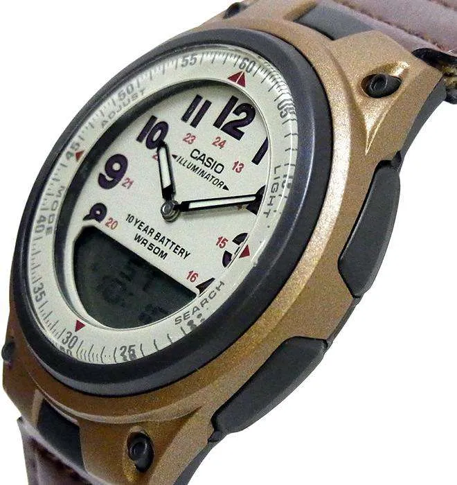 Casio AW-80V-5BVDF Brown Nylon Watch for Men and Women