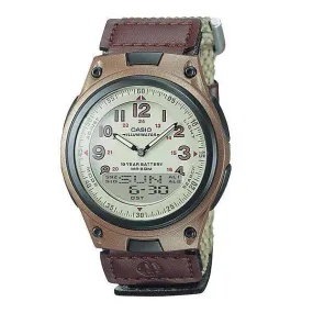 Casio AW-80V-5BVDF Brown Nylon Watch for Men and Women