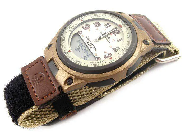 Casio AW-80V-5BVDF Brown Nylon Watch for Men and Women