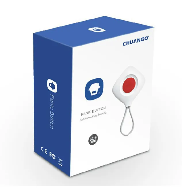 Chuango Wireless Panic Button Pendant Commercial Home Security Alarms SOS-100
