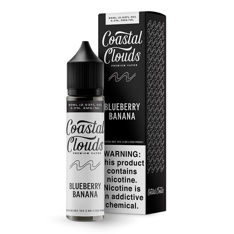 Coastal Clouds -  Blueberry Banana  - 60ML E-Liquid