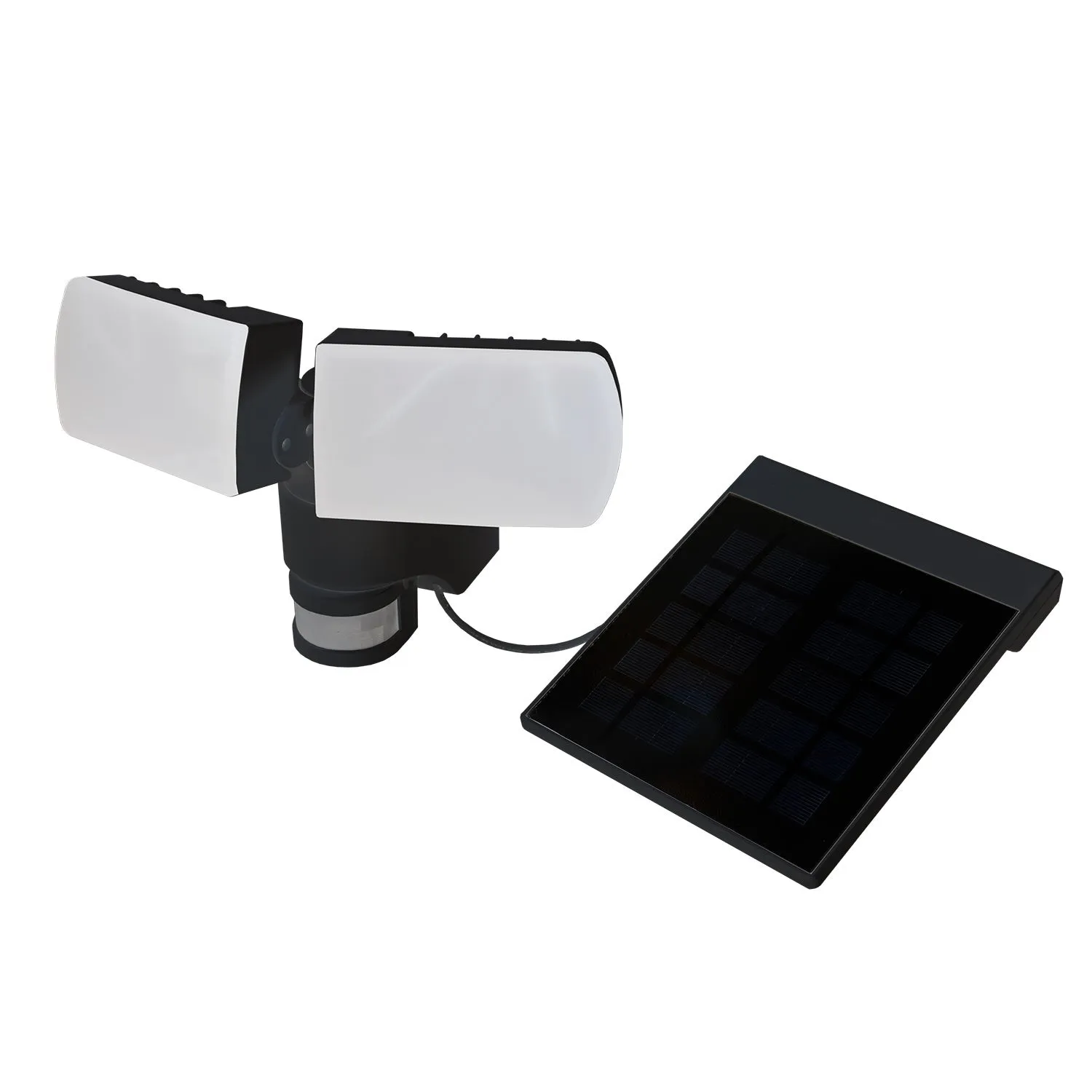 Cole & Bright Dual Power Double Solar Security Light - 800 Lumens