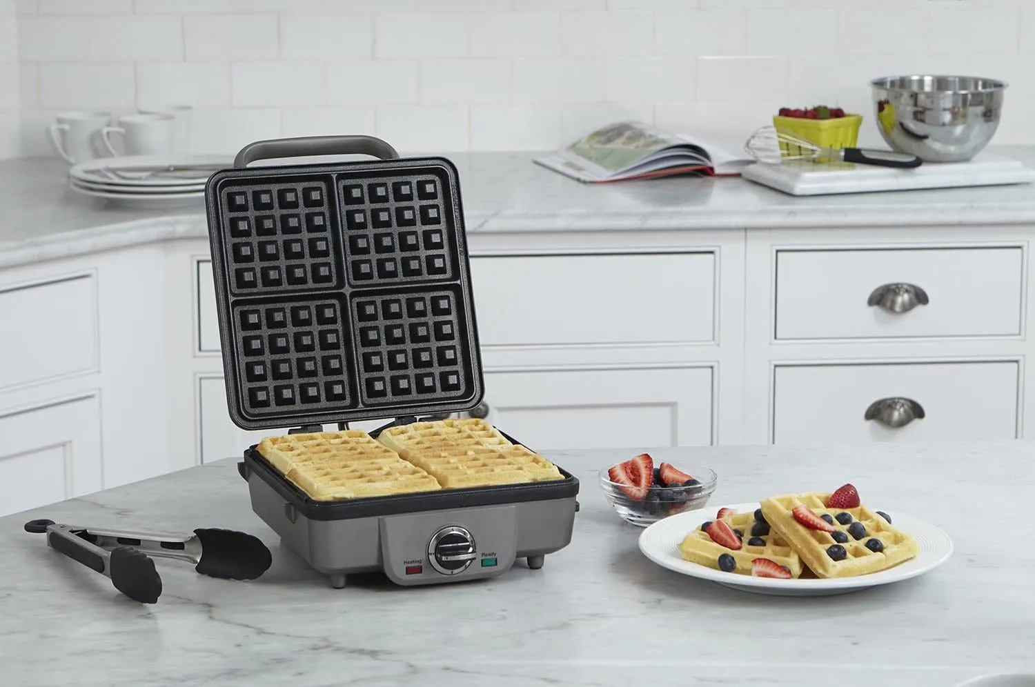 Cuisinart Belgian Waffle Maker with Pancake Plates Silver - Certified Refurbished