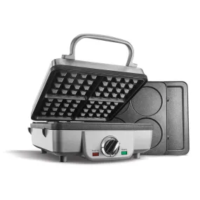 Cuisinart Belgian Waffle Maker with Pancake Plates Silver - Certified Refurbished