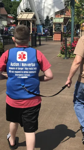 Custom Printed Safety Vest with Leash