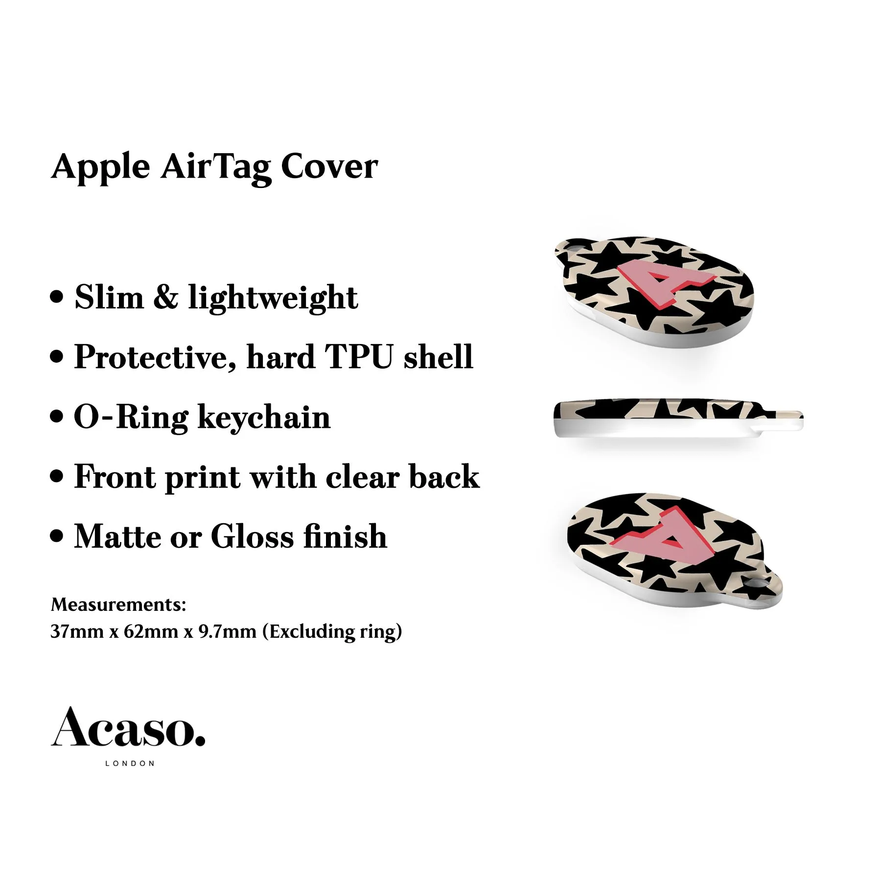 Custom Stars AirTag Holder