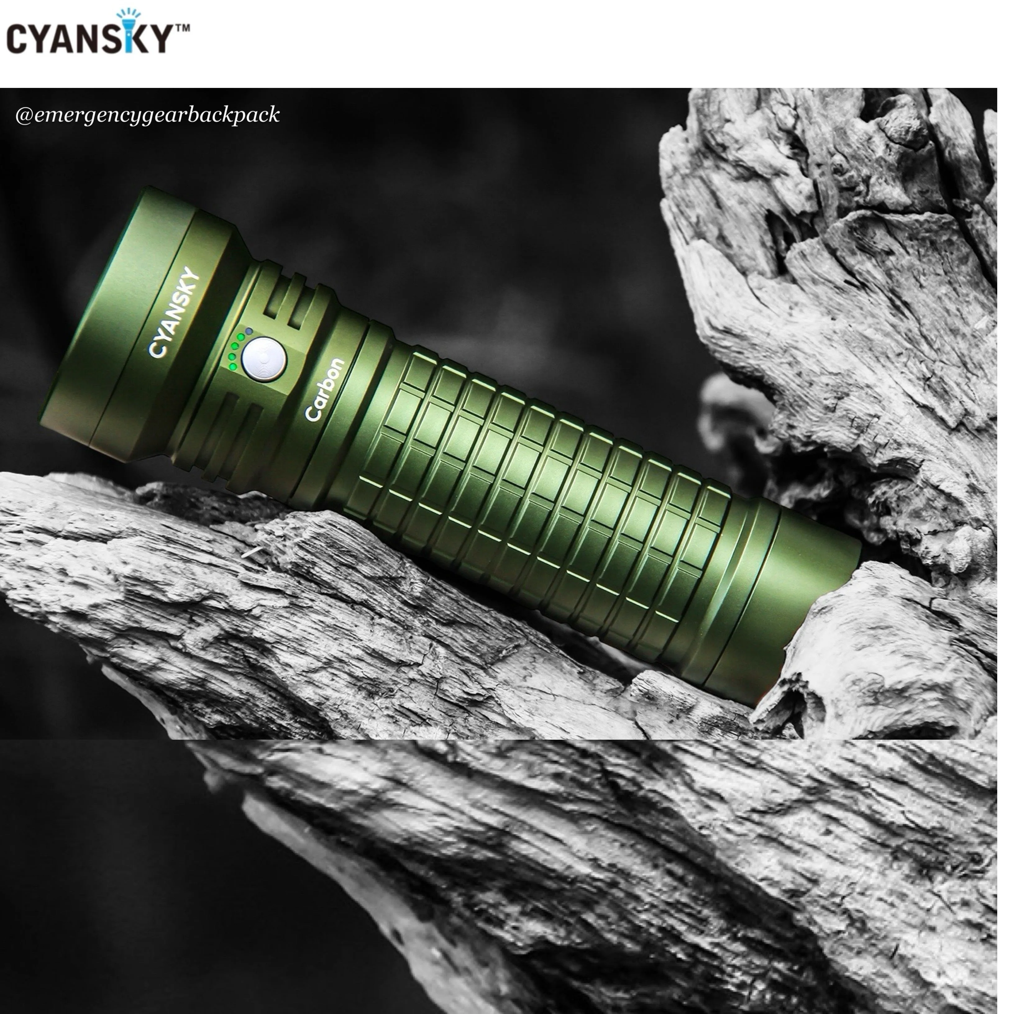 Cyansky Carbon Portable Steady Beam Searchlight 2000 Lumens 450M