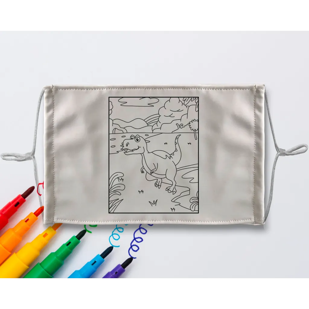 d2 Sublimation Colouring Face Mask